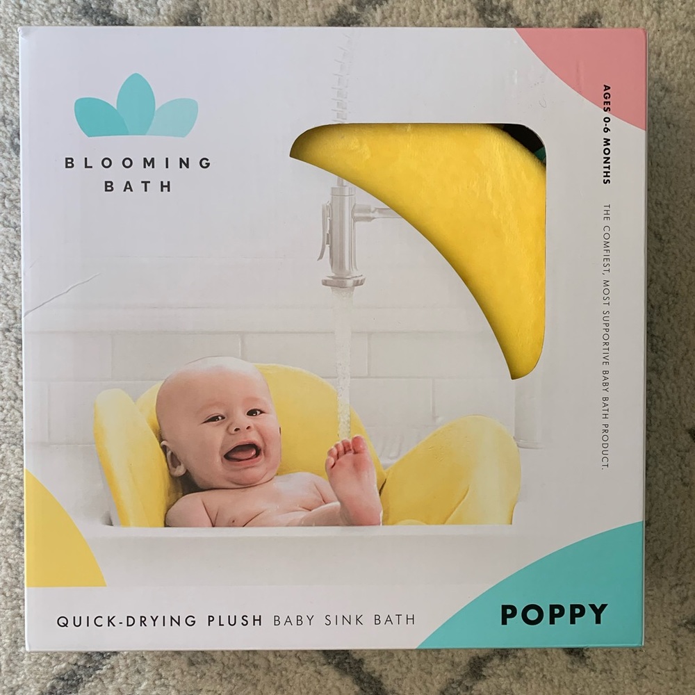 Blooming Bath Baby Poppy Yellow/Brown NWT